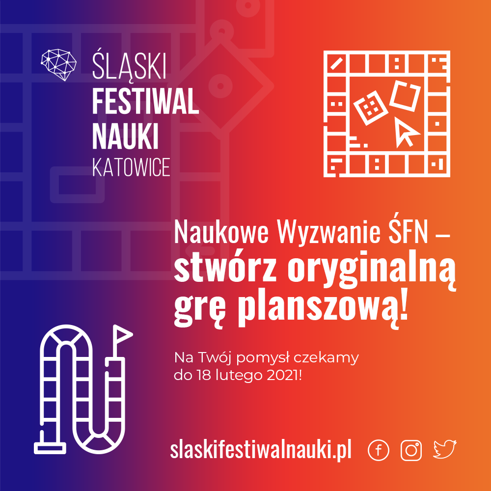 Plakat Śląskiego Festiwalu Nauki